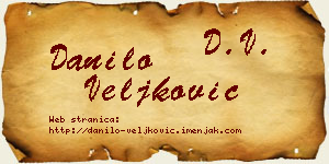 Danilo Veljković vizit kartica